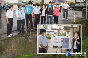 宜蘭縣長林姿妙等人視察宜榮一中排。（圖∕宜蘭縣政府）