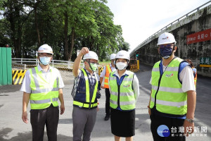 關心施工進度　張麗善視察台1線虎尾溪橋改建工程