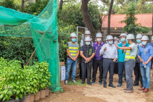 桃園市長鄭文燦視察大湳森林公園景觀工程與各局處工程。