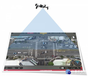 交通部運輸研究所利用無人機找出容易發生交通衝突的點位及型態／陳致愷翻攝