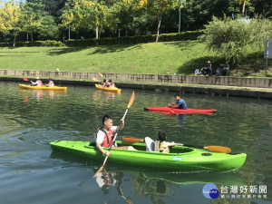 水利園區可作輕艇訓練。林重鎣攝