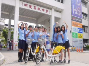 明道兩處ubike站。林重鎣攝