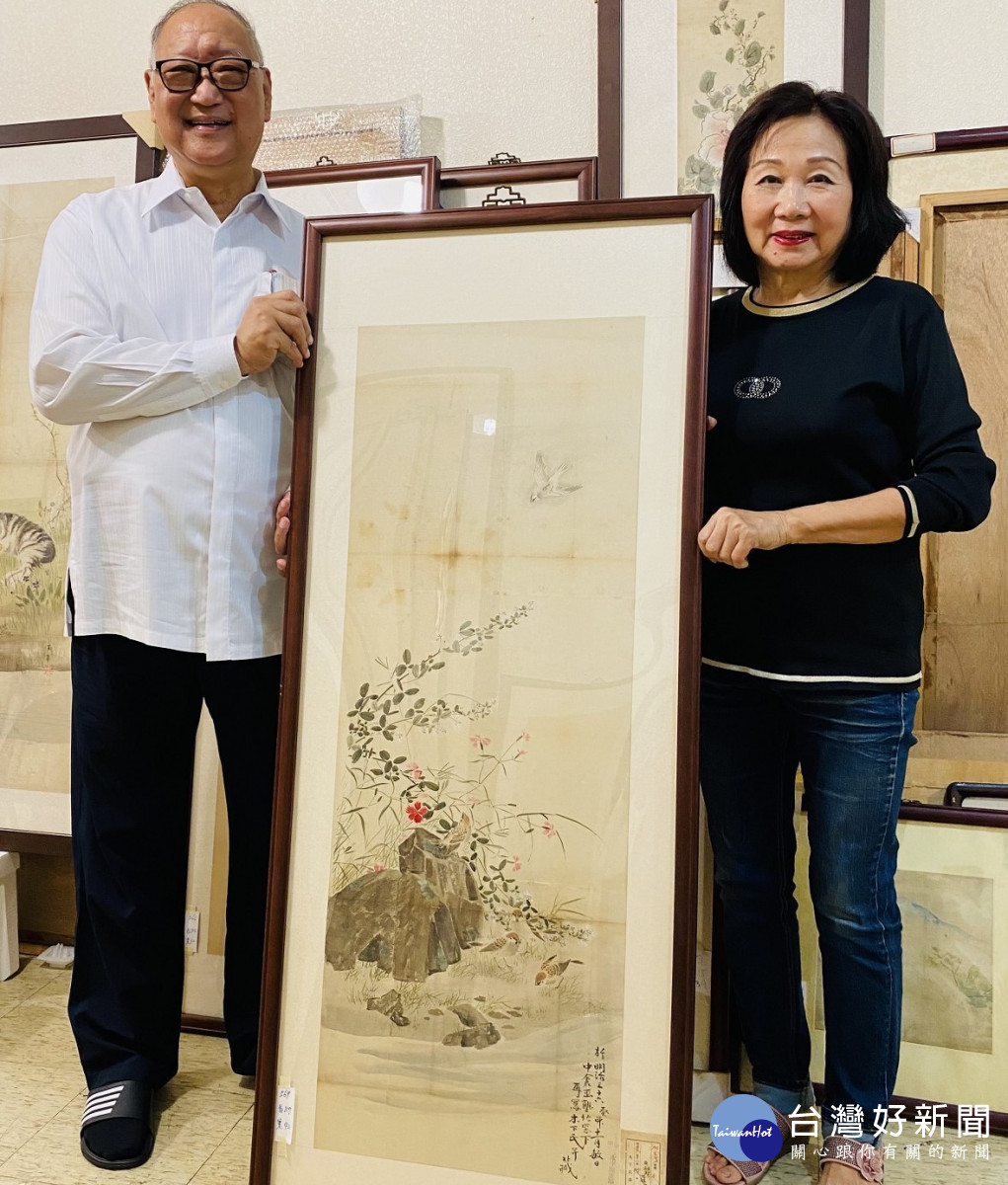 淡水古蹟博物館首場「滬尾講堂」邀請市政顧問蔡葉偉（左）及展覽顧問江秋瑩（右）分享記憶中的木下靜涯，精彩可期