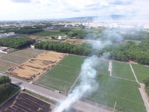 彰化環保局空拍蒐證開罰，呼籲農民不要燒了！圖／彰化縣政府提供