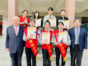 永平工商餐飲管理科3位學生參加烘焙、餐飲服務、中餐烹飪3項職種，榮獲了2金1優勝的好成績