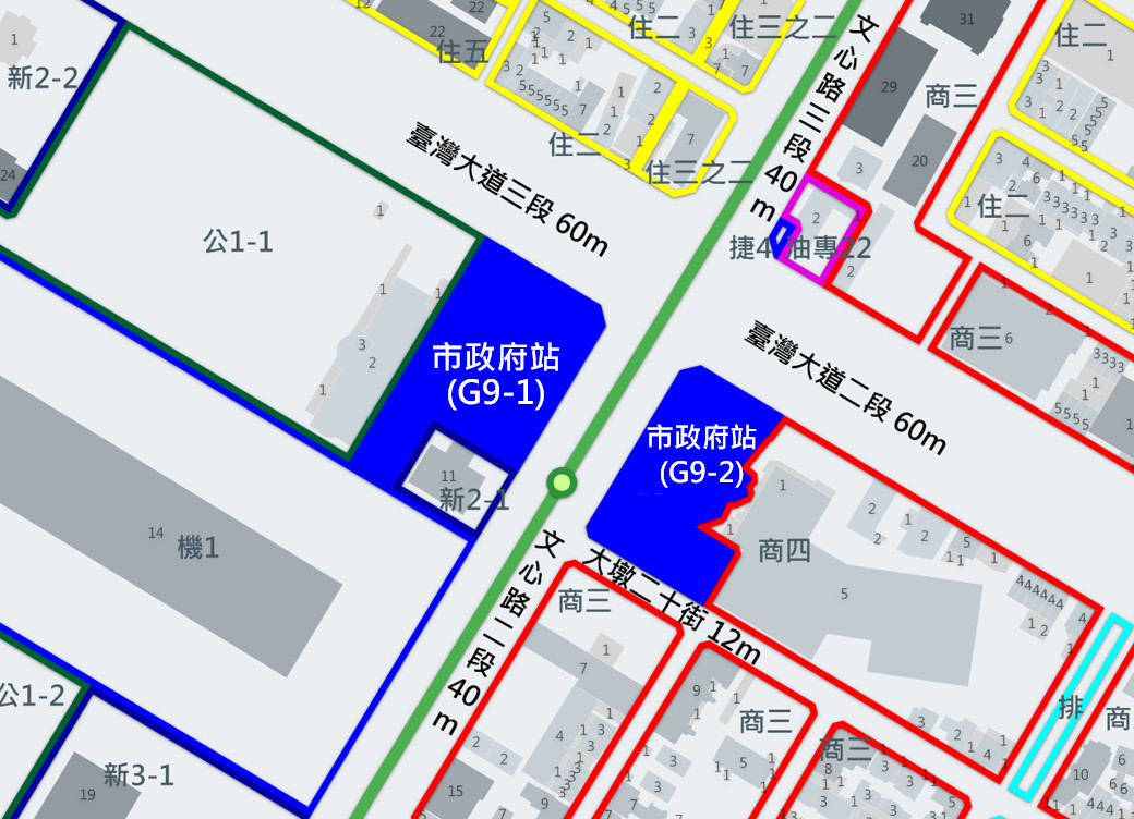 市政府站都市計劃圖