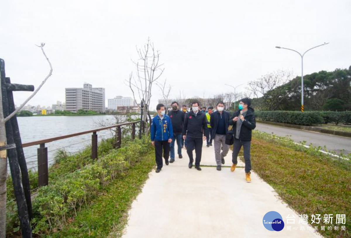 鄭市長視察店子埤生態公園，體驗埤塘風光