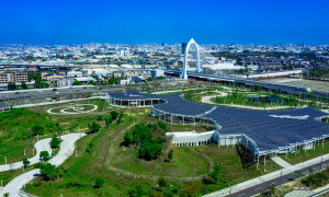 台中「科湳愛情橋」實景圖。