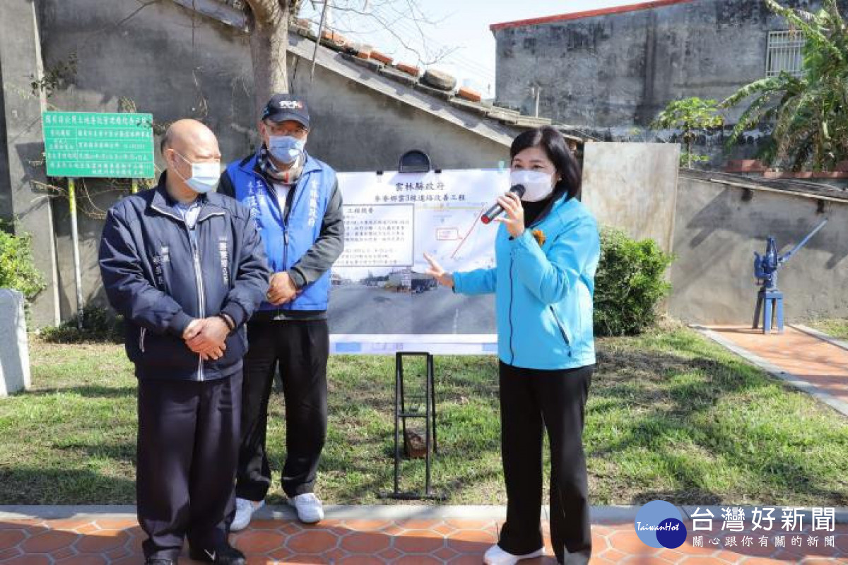 張麗善會勘麥寮鄉雲3線道路改善工程/雲林縣府提供