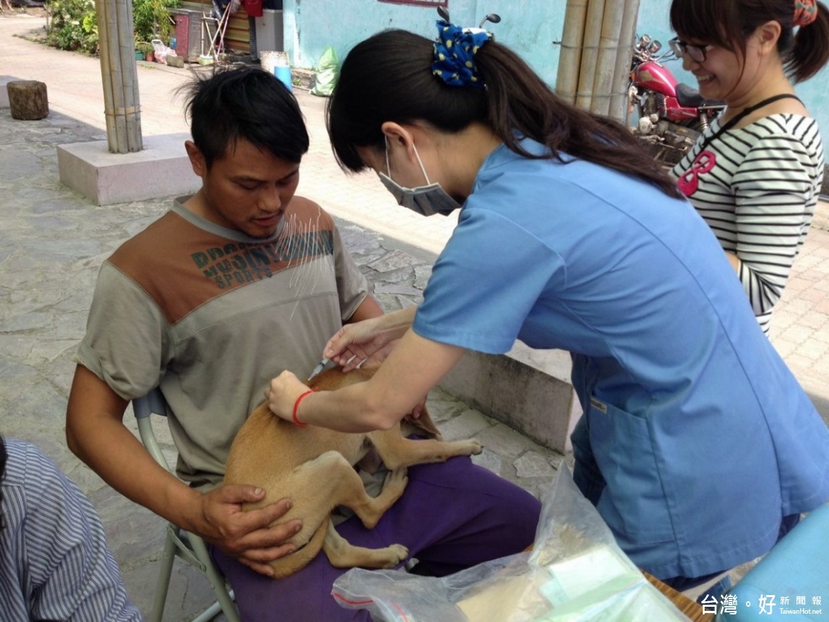 桃園市動保處籲請民眾務必攜帶犬貓施打狂犬病疫苗。