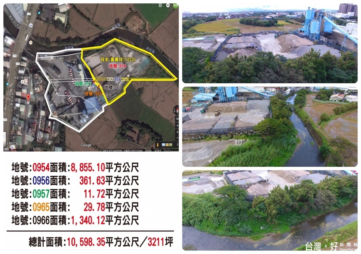 國產建材中壢廠違規使用農地，遭桃園市議員楊朝偉、舒翠玲指控。