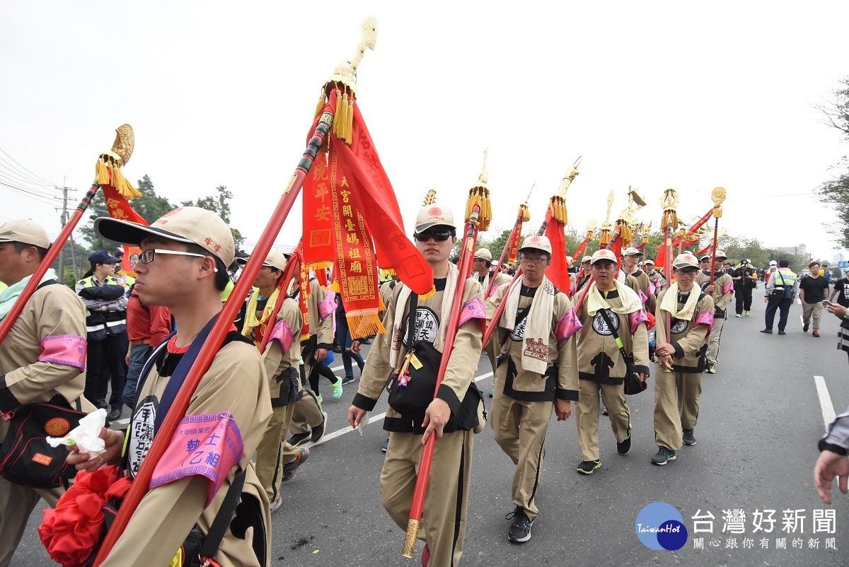 31日下午大甲媽祖鑾駕再度進入彰化市。