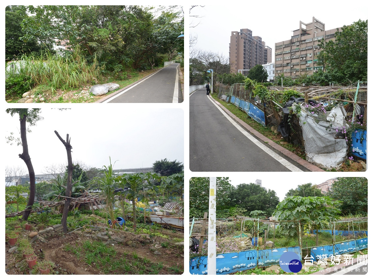 將闢建成為「郵局公園」的蘆竹區光明郵局後方綠地。