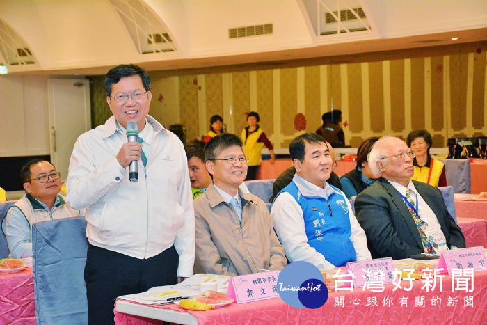 桃園市長鄭文燦，出席「106年度水患自主防災社區評鑑特優現地訪評—中壢區普忠里」現地訪評。