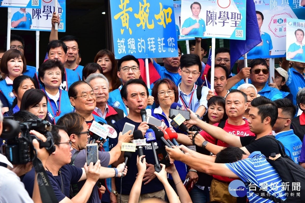 陳學聖強調，桃園市一個重情、重義、結義的地方，希望支持者能同心協力，一同打贏這場選戰。