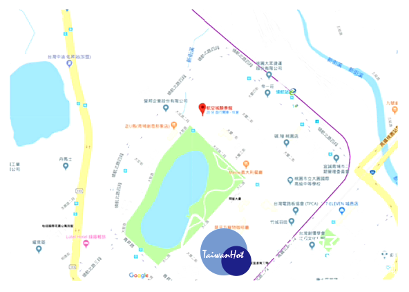 桃園航空城區段徵收南區工作站位置圖。