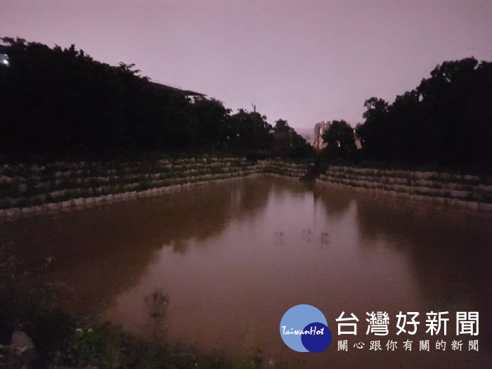 0702降雨_樹仁三街臨時滯洪池(B池)池體現況