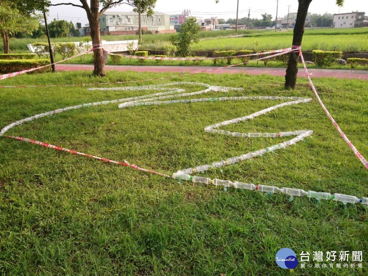 地景藝術節藝遊八塊厝 我家門前有小溪寶特瓶變白鷺鷥