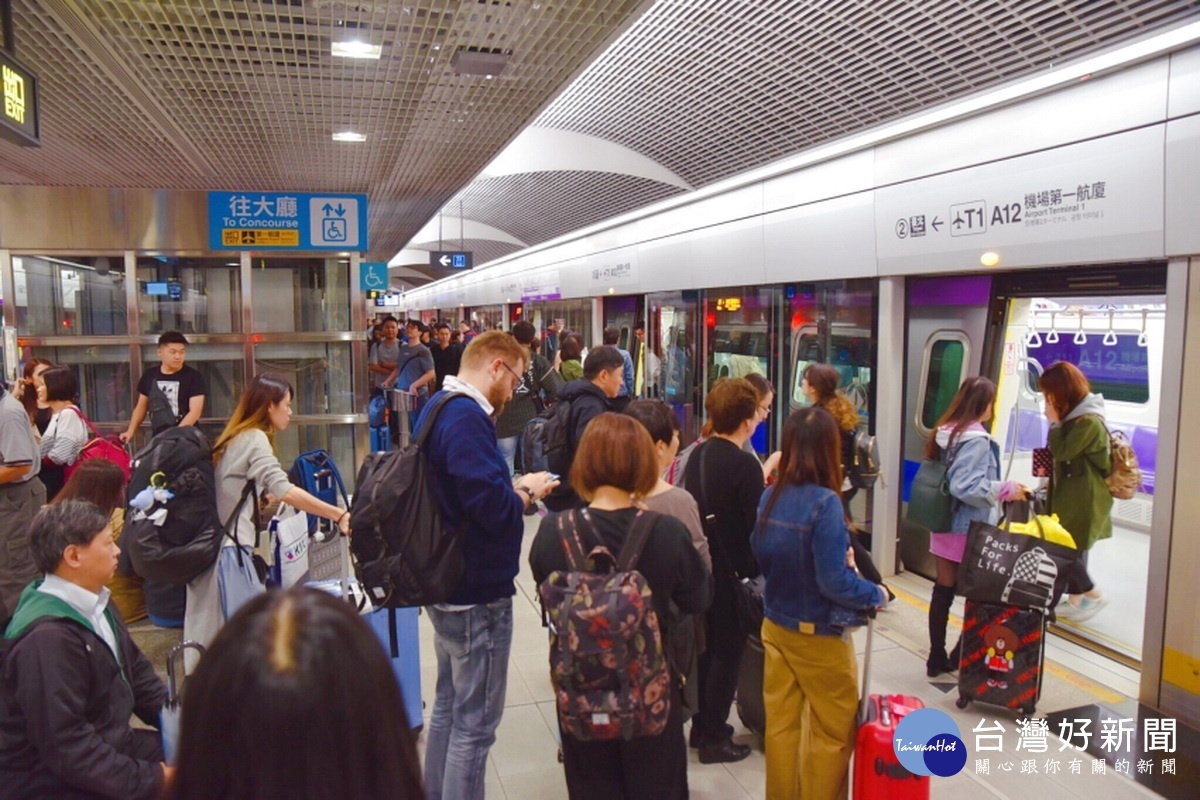 桃園機場捷運實施多重優惠及降價10元政策衝運量，實施以來成效顯著，運量成長33%。