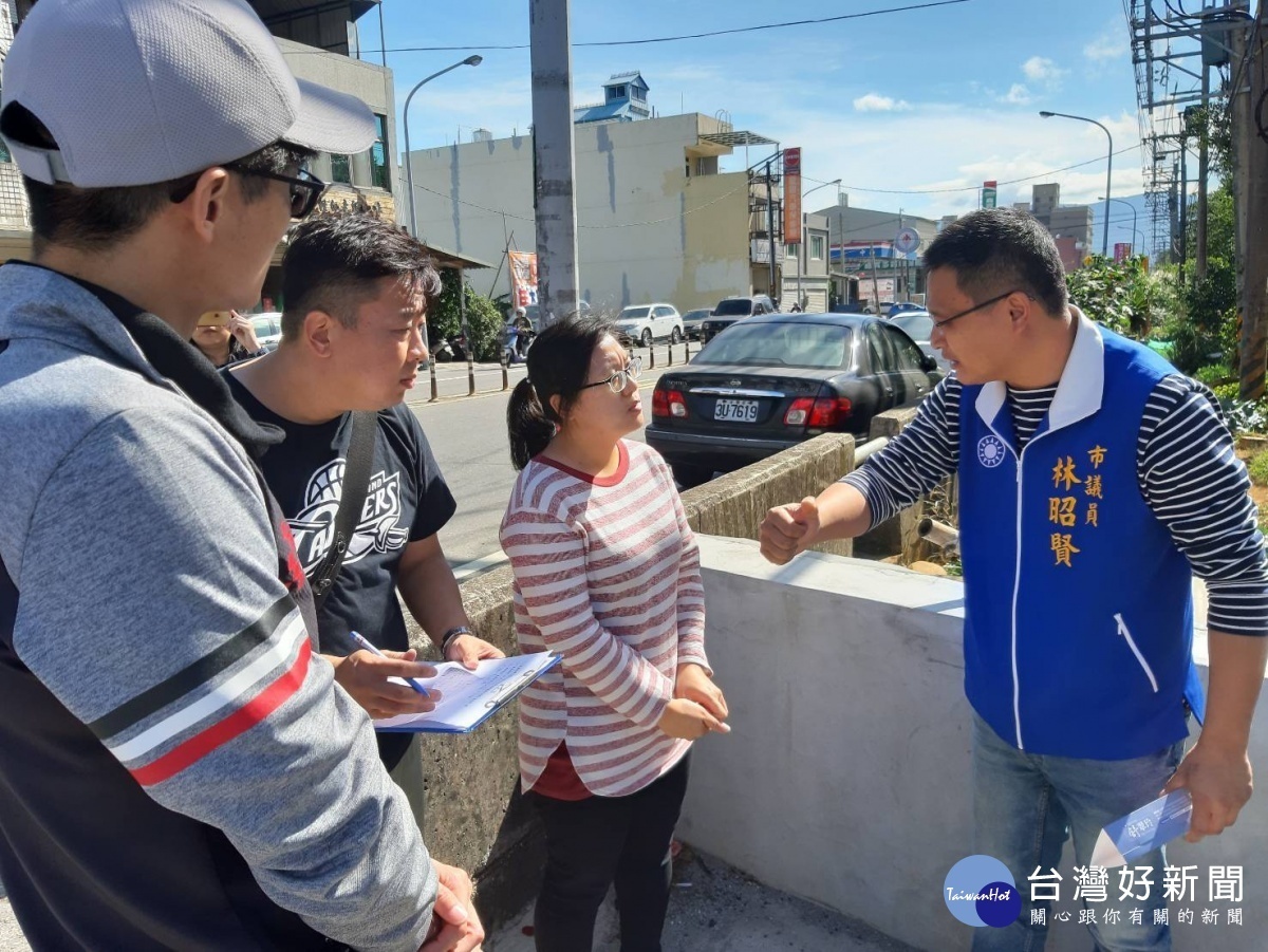 市議員林昭賢力推聖亭路（凌雲崗部隊段）拓寬，將來對聖亭路的交通瓶頸將大大改善。