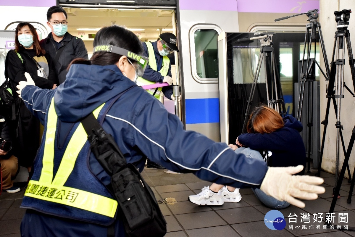 桃捷車站防疫演練 超前部署力求有效防堵疫情