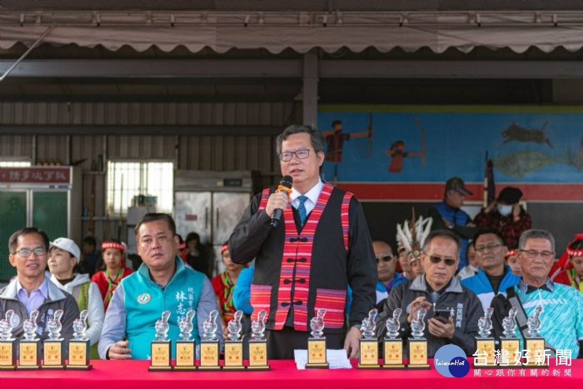 市長期許代表選手明年出征全國原住民族運動會，繼續為桃園奪下三連霸佳績