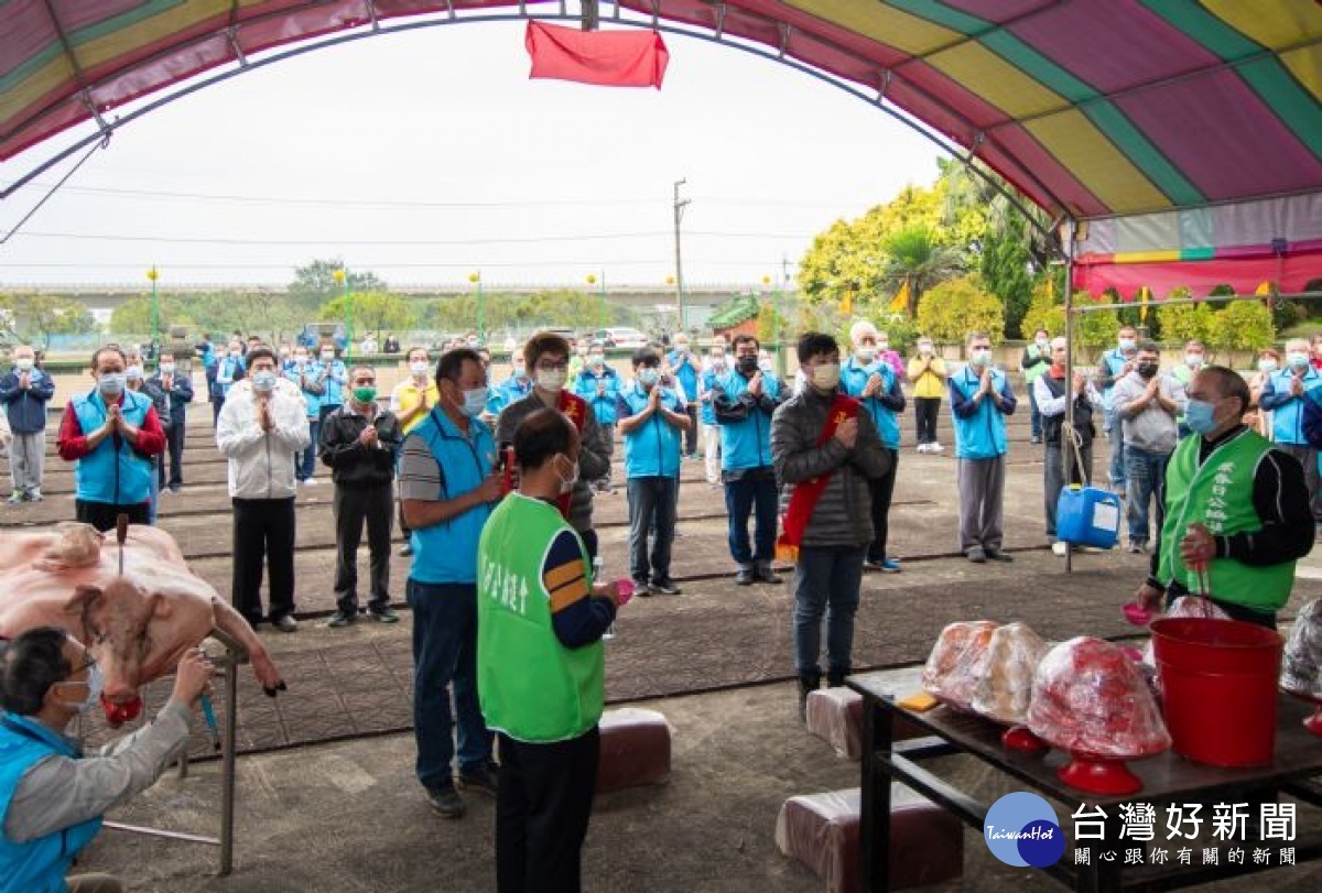 新屋葉五美公祭祖配合防疫縮小規模，由5大房代表參加，參加人數控制在120人內