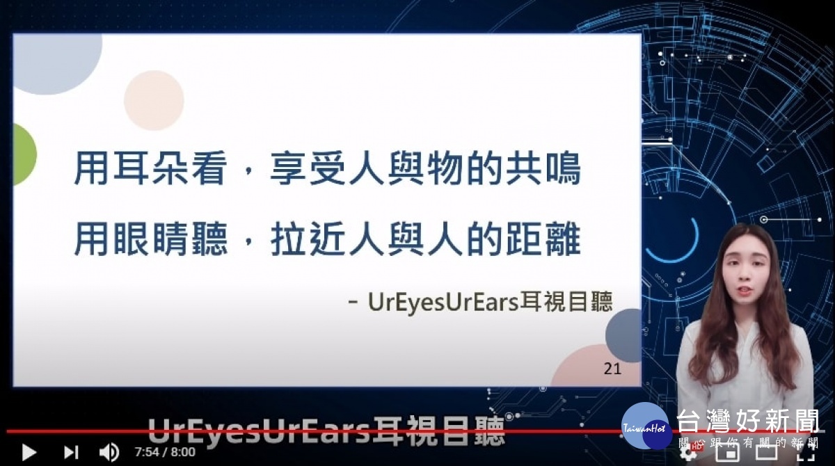 中原大學「有愛無礙」團隊打造的「UrEyesUrEars耳視目聽」輔助配件榮獲桃園新創之星-創天