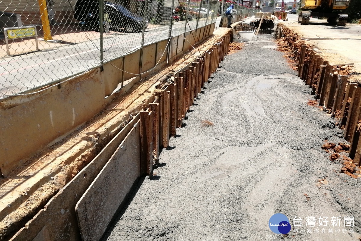 「桃園市楊梅區瑞溪路F幹線雨水下水道工程」施工情形。