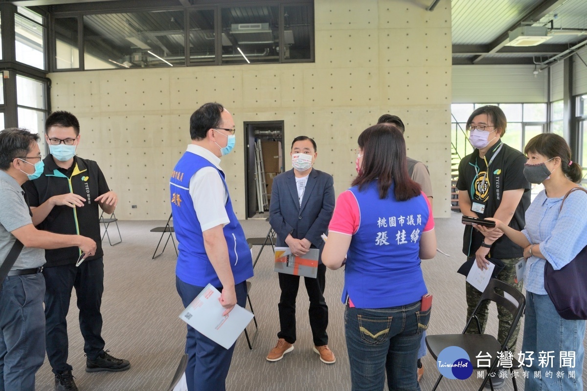 桃園市議會由邱議長奕勝帶領多位議員視察虎頭山創新園區