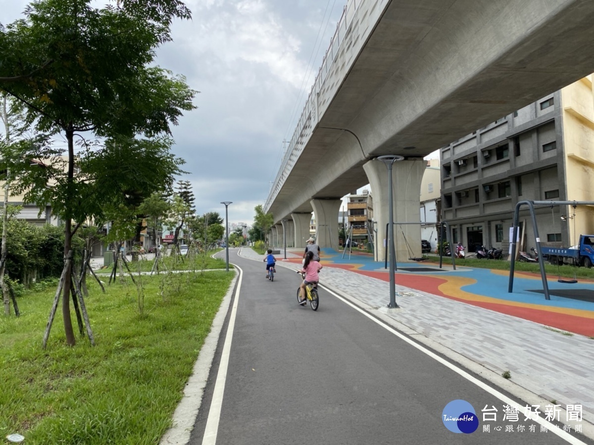 建設完成的綠空廊道