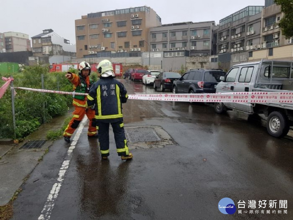 桃園消防首創4色封鎖線，強化災害現場區域建立